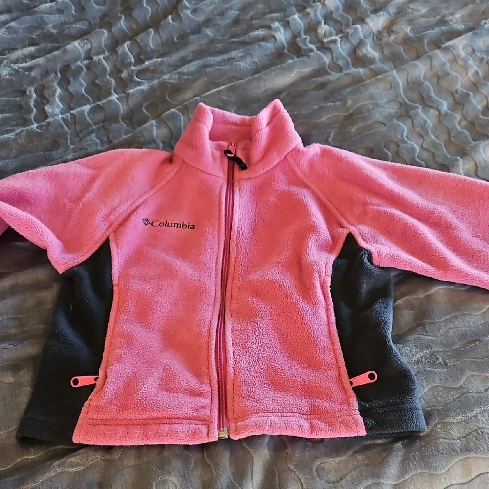 Columbia Kids Pink and Black Fleece Jacket